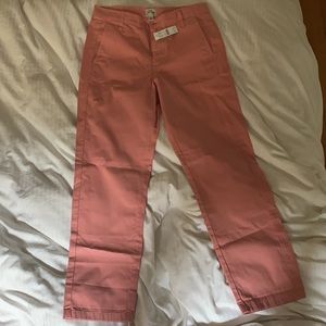 J crew, Pale blush slouchy boyfriend chino, new, tags, size 25